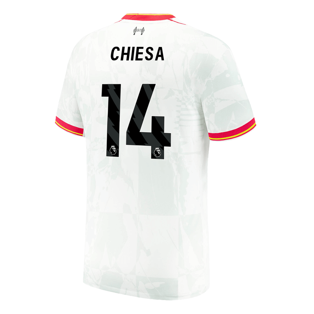 Liverpool No. 14 CHIESA 2024/25 third away soccer jersey Go Soccer World Shop