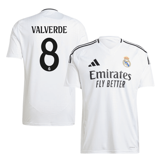 VALVERDE #8 Real Madrid 2024/25 home soccer jersey Go Soccer World Shop