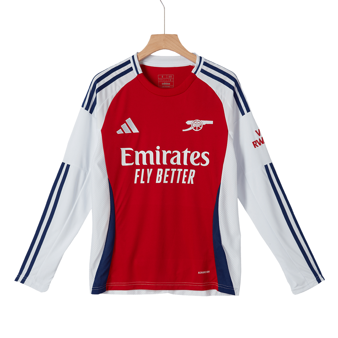 Arsenal Home 2024/25 long-sleeved soccer jersey Go Soccer World Shop