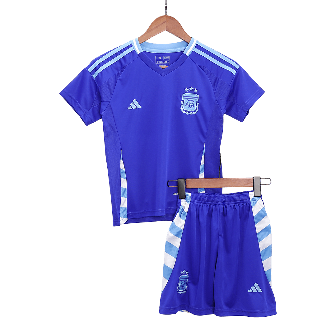 Argentina Copa América 2024 children's away jersey set Go Soccer World Shop