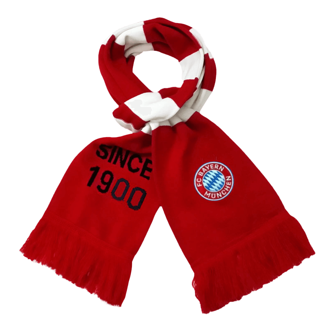 Bayern Munich soccer scarf red and white Go Soccer World Shop