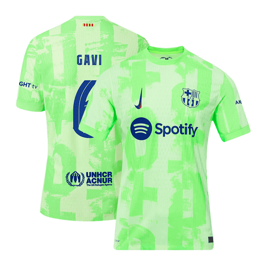 Player Version GAVI #6 Barcelona Third Away Soccer Jersey 2024/25 - UCL Go Soccer World Shop