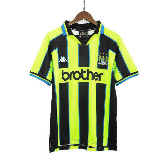 Manchester City retro away soccer jersey 1998/99 Go Soccer World Shop