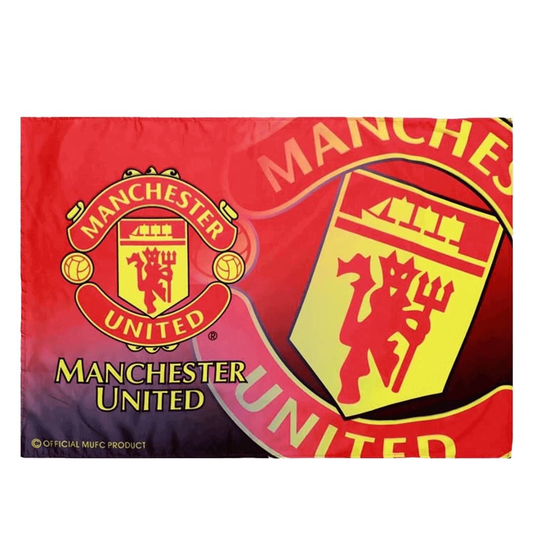 The red flag of the Manchester United team Go Soccer World Shop