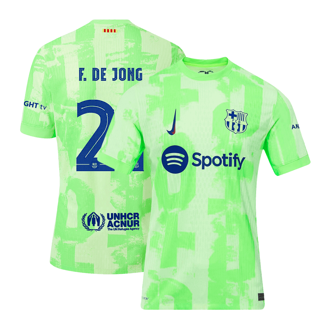 Player Version F.DE JONG #21 Barcelona Third Away Soccer Jersey 2024/25 - UCL Go Soccer World Shop