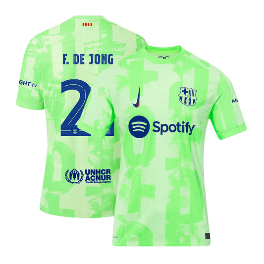 F.DE JONG #21 Player Version Barcelona Third Away soccer jersey 2024/25 - UCL Go Soccer World Shop