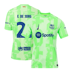 Player Version F.DE JONG #21 Barcelona Third Away Soccer Jersey 2024/25 - UCL Go Soccer World Shop