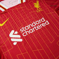 Player Version Liverpool Home Soccer Jersey 2024/25 Go Soccer World Shop