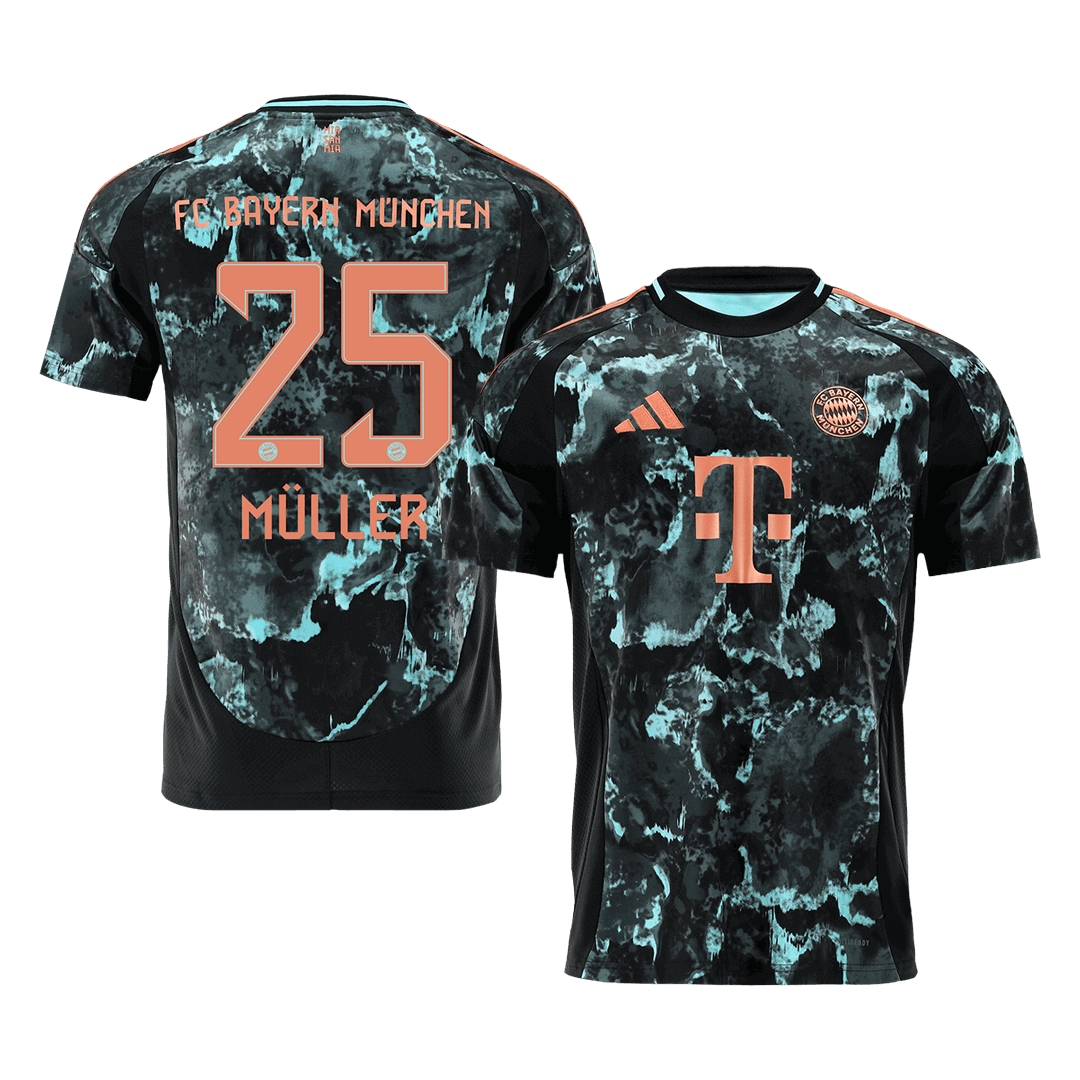 Müller #25 Bayern Munich 2024/25 away soccer jersey Go Soccer World Shop