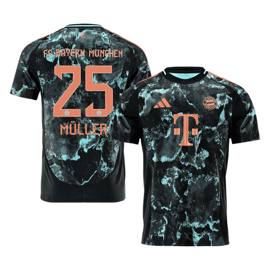 Müller #25 Bayern Munich 2024/25 away soccer jersey Go Soccer World Shop