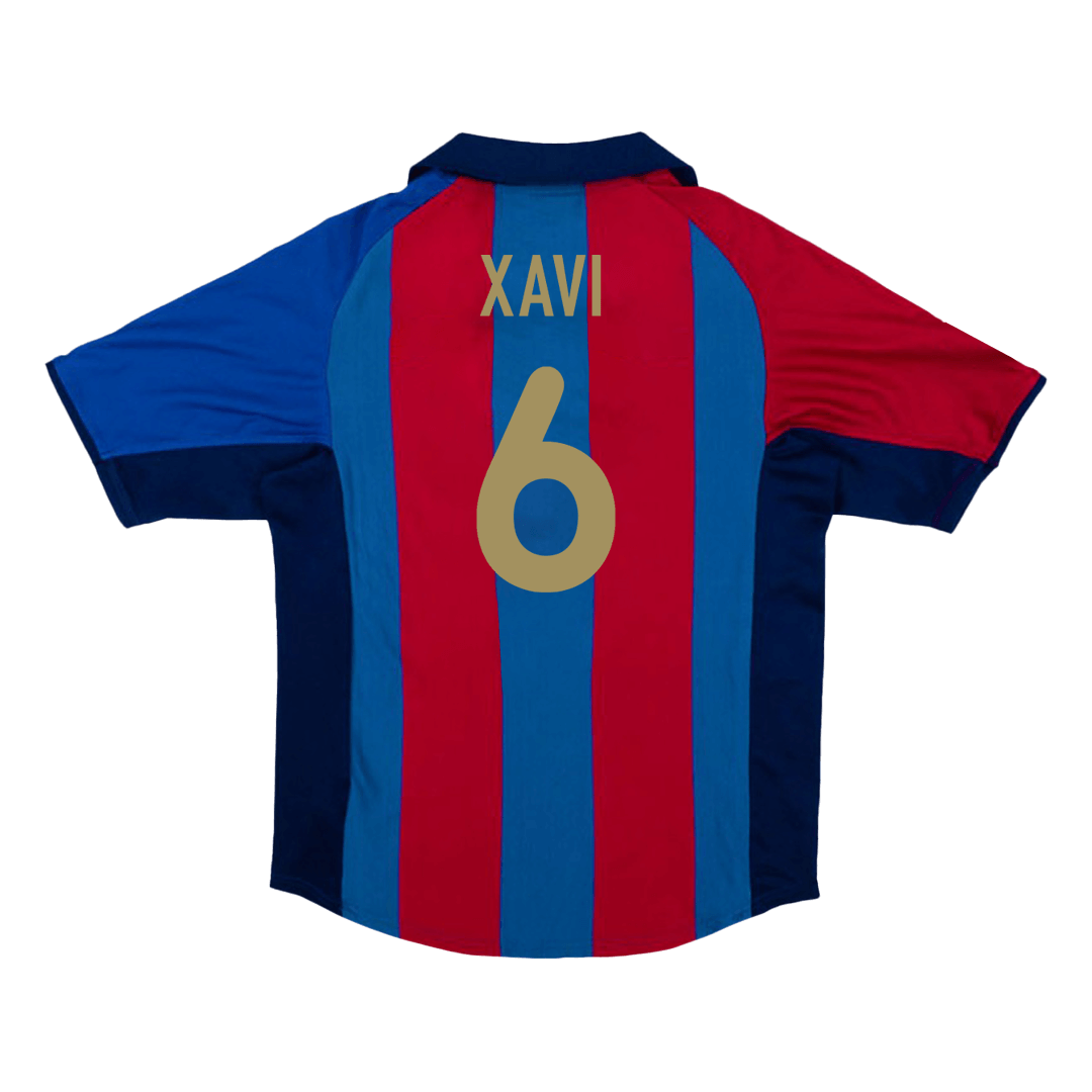 Retro XAVI #6 2001/02 Barcelona soccer jersey Go Soccer World Shop