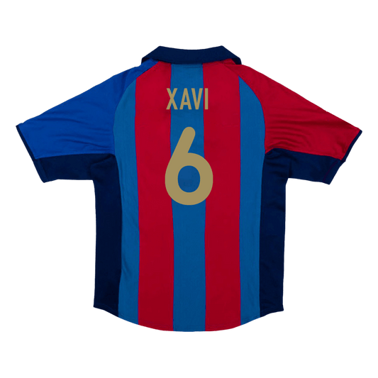 Retro XAVI #6 2001/02 Barcelona soccer jersey Go Soccer World Shop