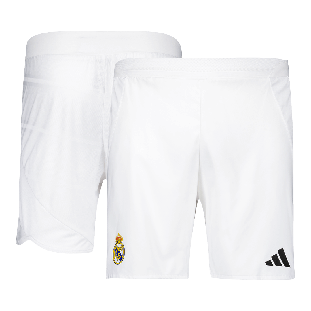 Player Version Real Madrid Home Soccer Shorts 2024/25 Go Soccer World Shop