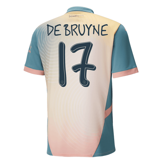 DE BRUYNE #17 Manchester City 4th away soccer jersey 2024/25 - Definitely City Go Soccer World Shop