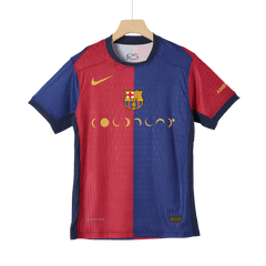 Player version Barcelona Home soccer jersey 2024/25 - COLDPLAY Go Soccer World Shop