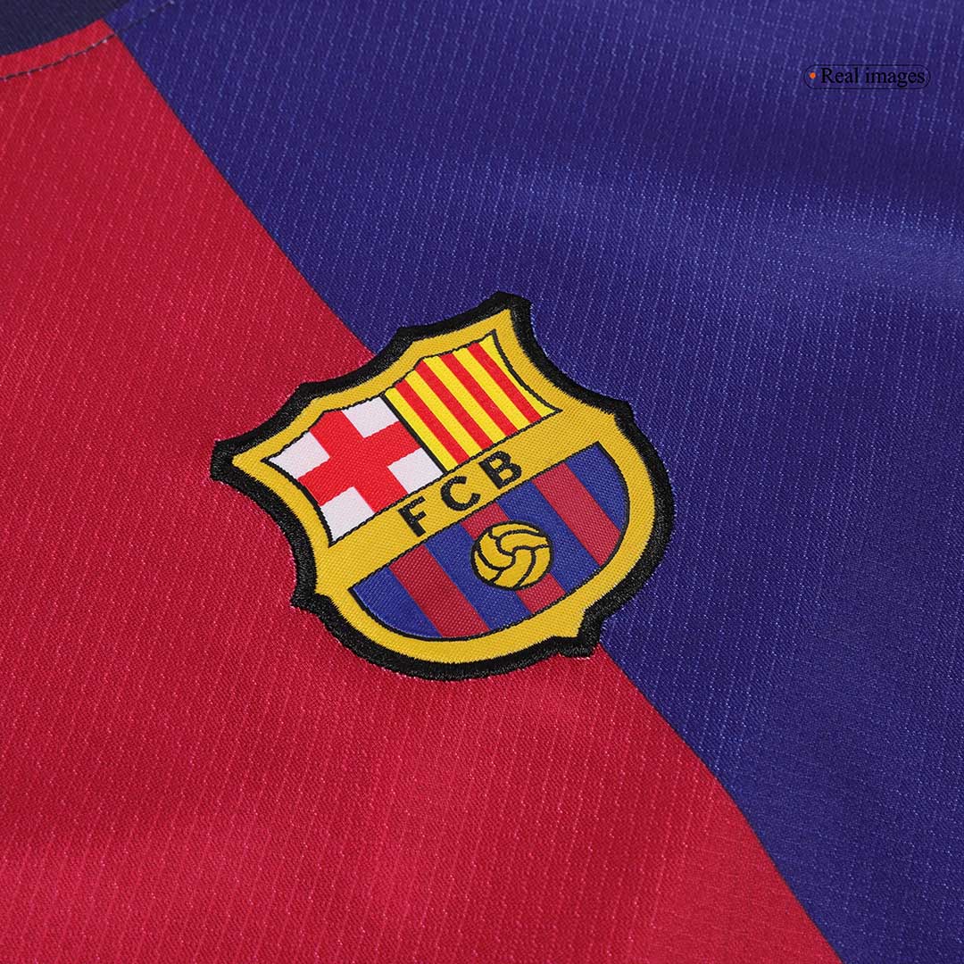 Barcelona Kids Home soccer jersey Set (Jersey + Shorts) 2024/25 - Spotify Logo Without Text Go Soccer World Shop