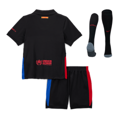 Barcelona children's away soccer kit (jersey + shorts + socks) 2024/25 Go Soccer World Shop