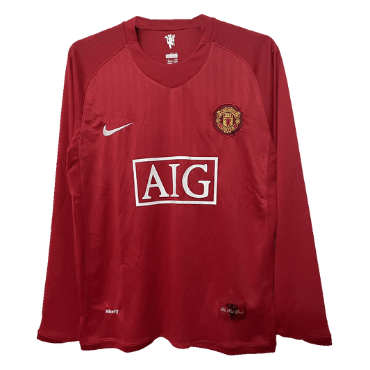 2007/08 Manchester United retro long-sleeved soccer jersey Go Soccer World Shop