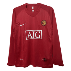 2007/08 Manchester United retro long-sleeved soccer jersey Go Soccer World Shop