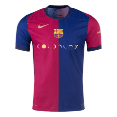 Player version Barcelona Home soccer jersey 2024/25 - COLDPLAY Go Soccer World Shop