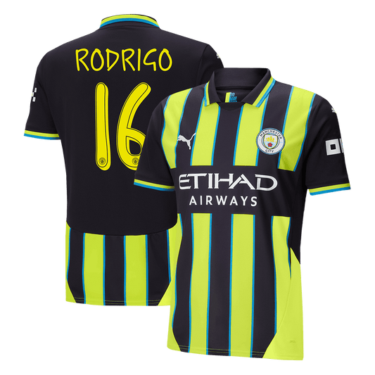 RODRIGO #16 Manchester City Away soccer jersey 2024/25 - UCL Go Soccer World Shop