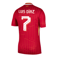 Luis Díaz #7 Liverpool Home soccer jersey 2024/25 - UCL Go Soccer World Shop