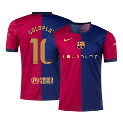 COLDPLAY #10 Barcelona Home 2024/25 soccer jersey Go Soccer World Shop