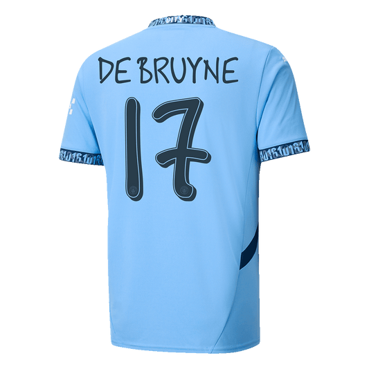 DE BRUYNE #17 Manchester City 2024/25 soccer jersey - UCL Go Soccer World Shop