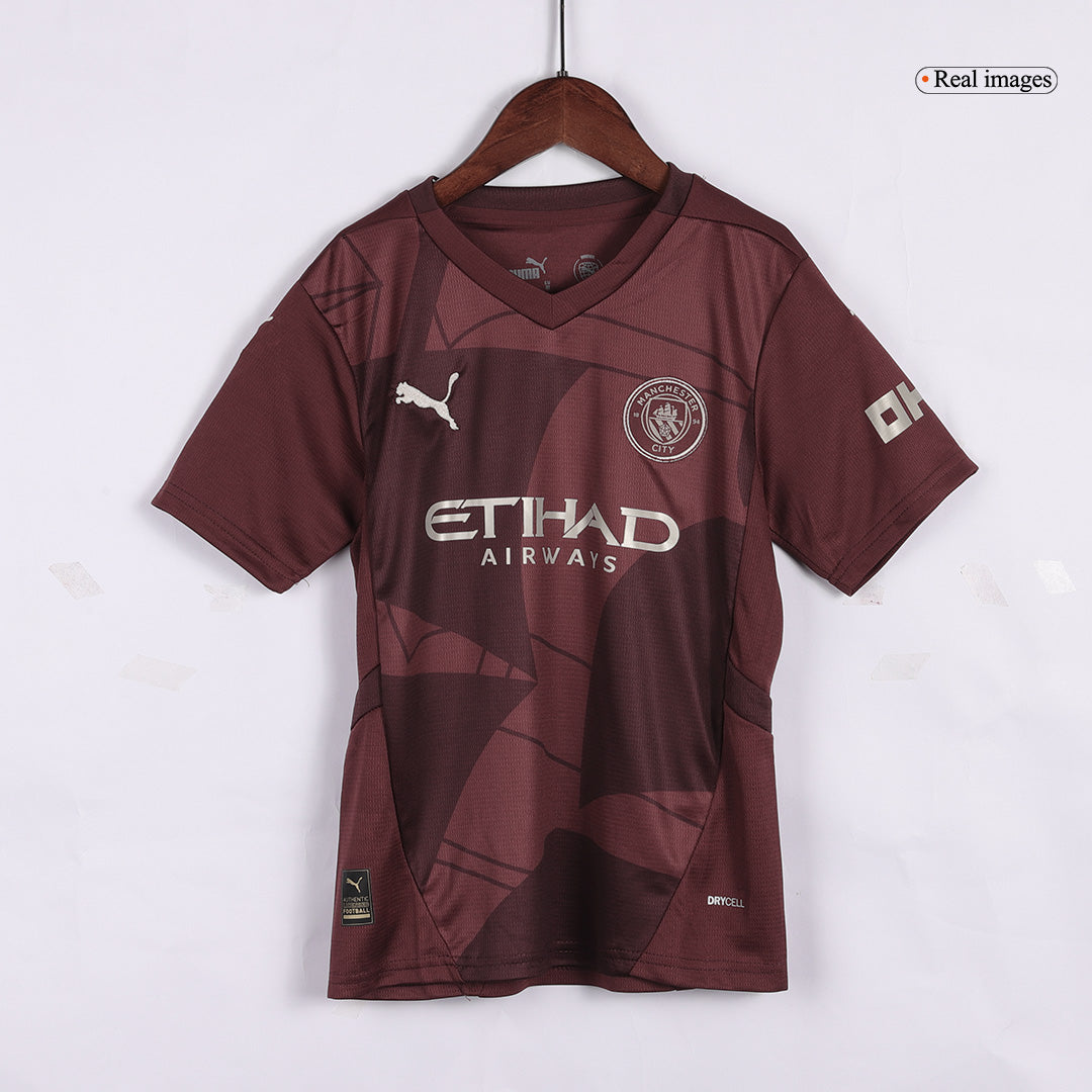 Manchester City children's away soccer kit (jersey + shorts) 2024/25 Go Soccer World Shop