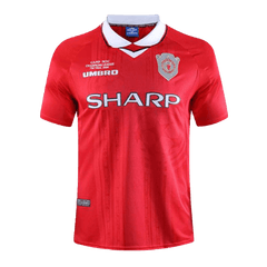 Manchester United Retro 1999/00 home soccer jersey - UCL Go Soccer World Shop