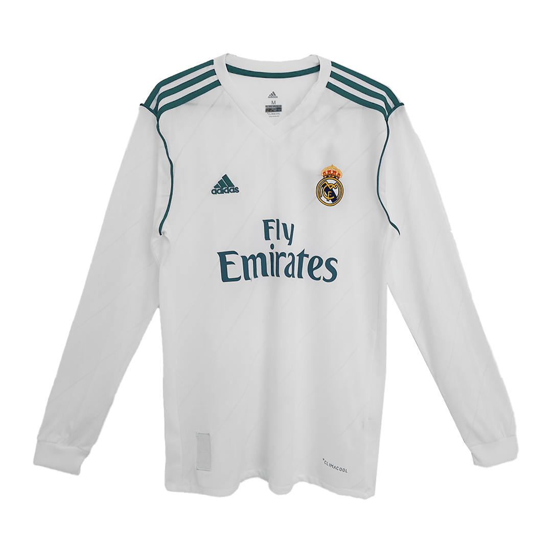 Real Madrid 2017/18 long-sleeved soccer jersey, retro Go Soccer World Shop