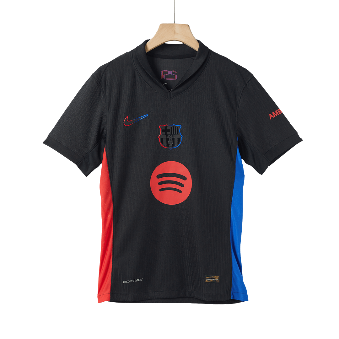 Player version Barcelona 2024/25 away soccer jersey - Spotify logo without text Go Soccer World Shop