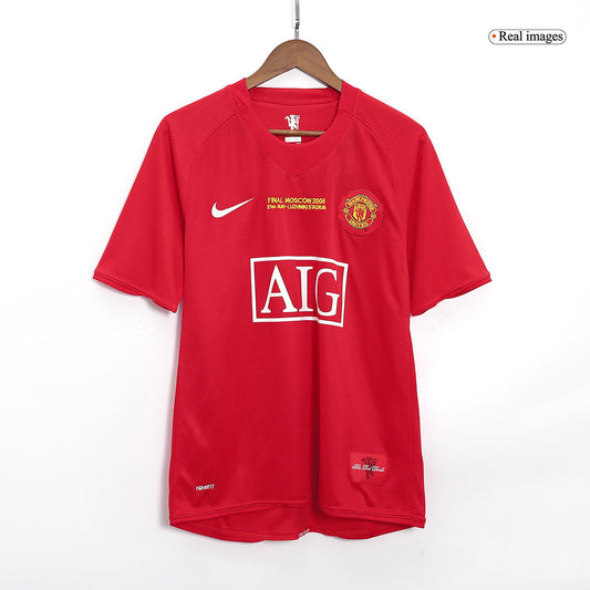 Manchester United Retro 2007/08 Home soccer jersey - UCL Final Go Soccer World Shop