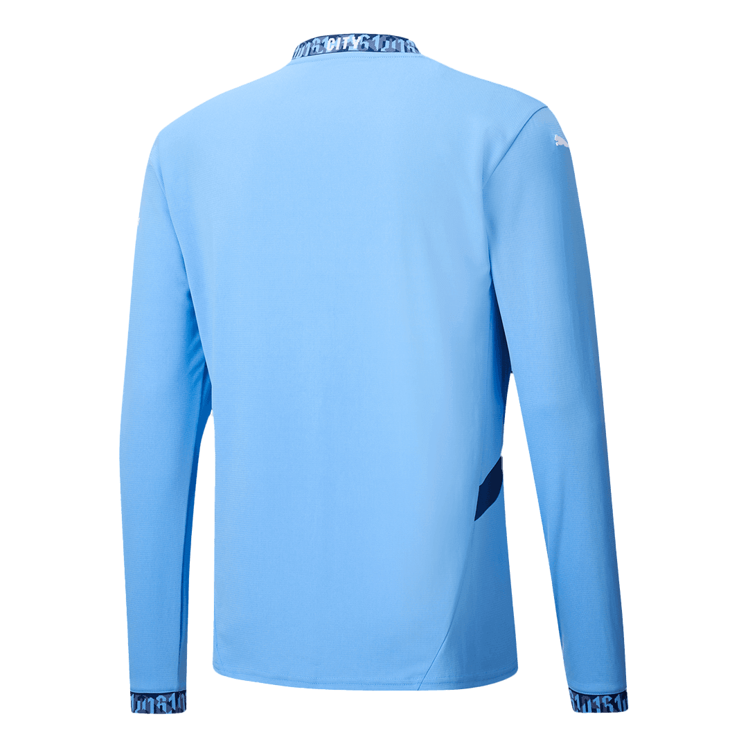 Manchester City long sleeve soccer jersey 2024/25 Go Soccer World Shop