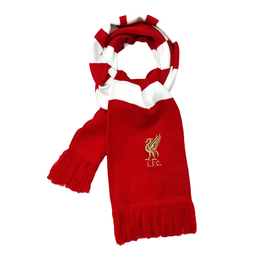 Liverpool Soccer knitting Scarf Red&White Go Soccer World Shop