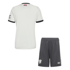 Manchester United away soccer kit (jersey + shorts) 2024/25 Go Soccer World Shop