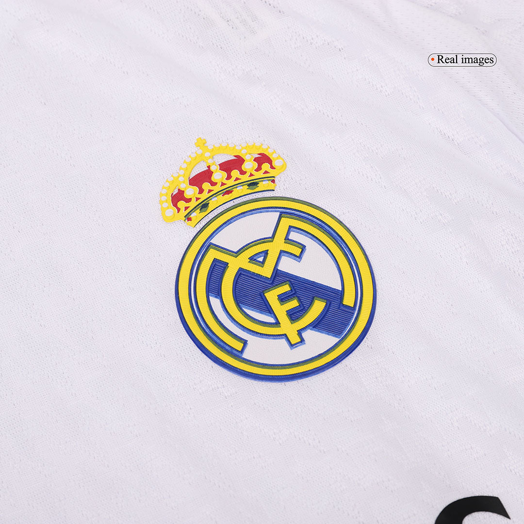 Player version Real Madrid 2024/25 home long sleeve soccer jersey Go Soccer World Shop