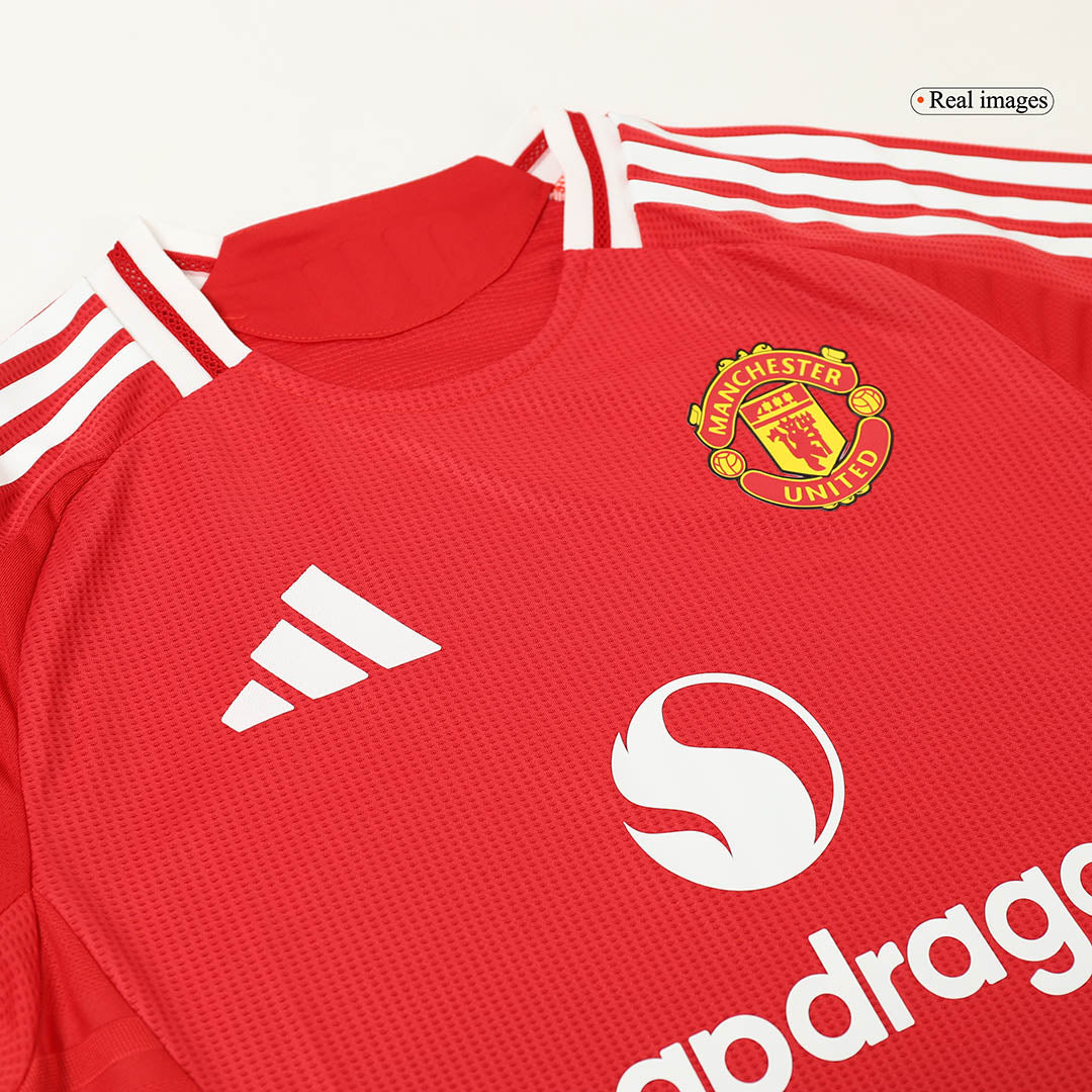 Player Version Manchester United Home Soccer Jersey Kit(Jersey+Shorts+Socks) 2024/25 Go Soccer World Shop