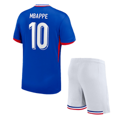 MBAPPE No. 10 Kids Home Jersey Set (Jersey + Shorts) Euro 2024 Kids Go Soccer World Shop