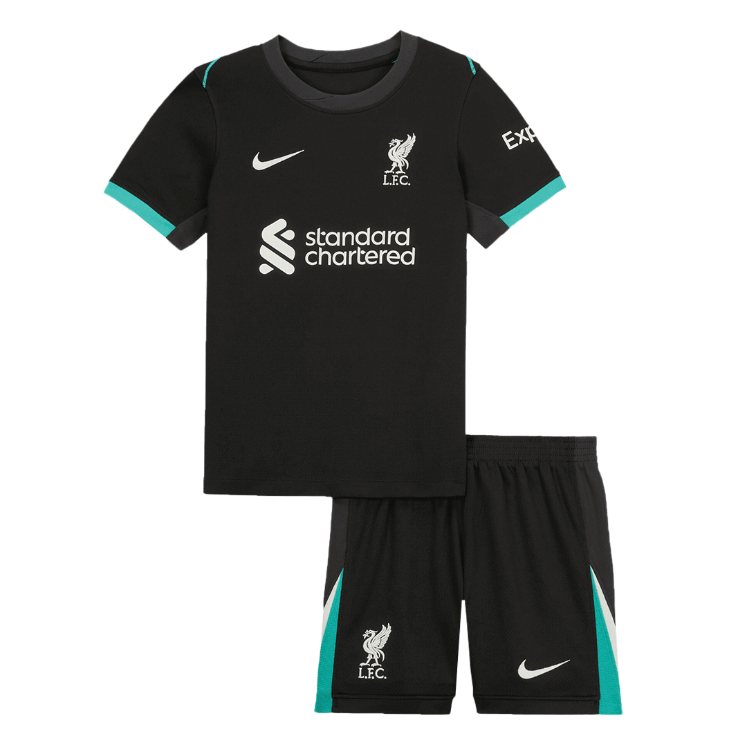 Liverpool children's away soccer kit (jersey + shorts) 2024/25 Go Soccer World Shop