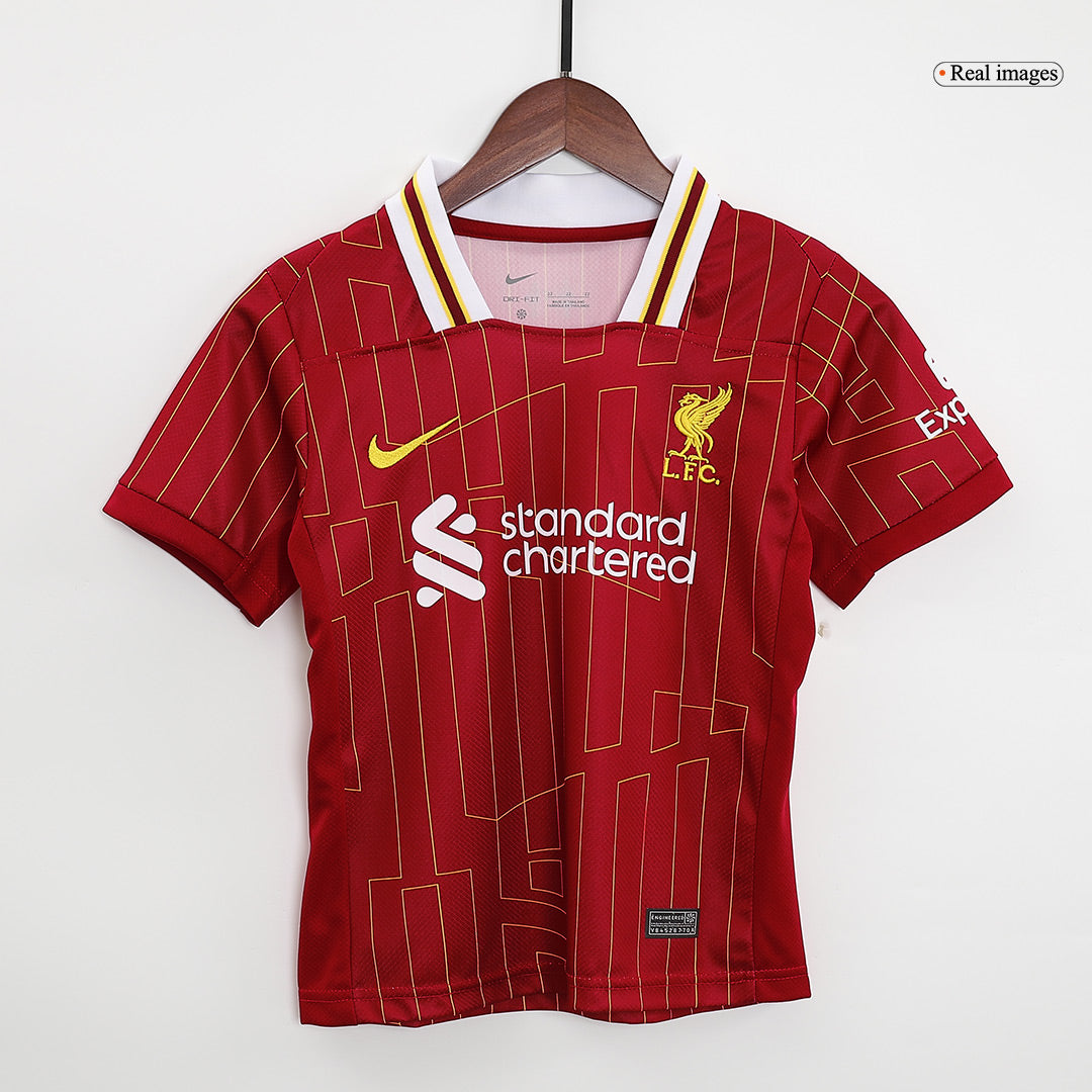 Liverpool Kids Home soccer jersey Set (Jersey + Shorts + Socks) 2024/25 Go Soccer World Shop