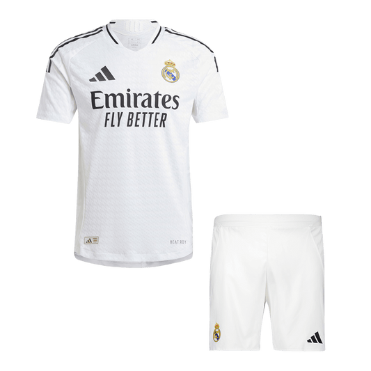 Player Version Real Madrid Home Soccer Jersey Kit(Jersey+Shorts) 2024/25 Go Soccer World Shop