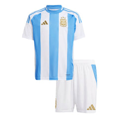 Argentina Kids Home jersey Set (Jersey + Shorts) Copa América 2024 Go Soccer World Shop