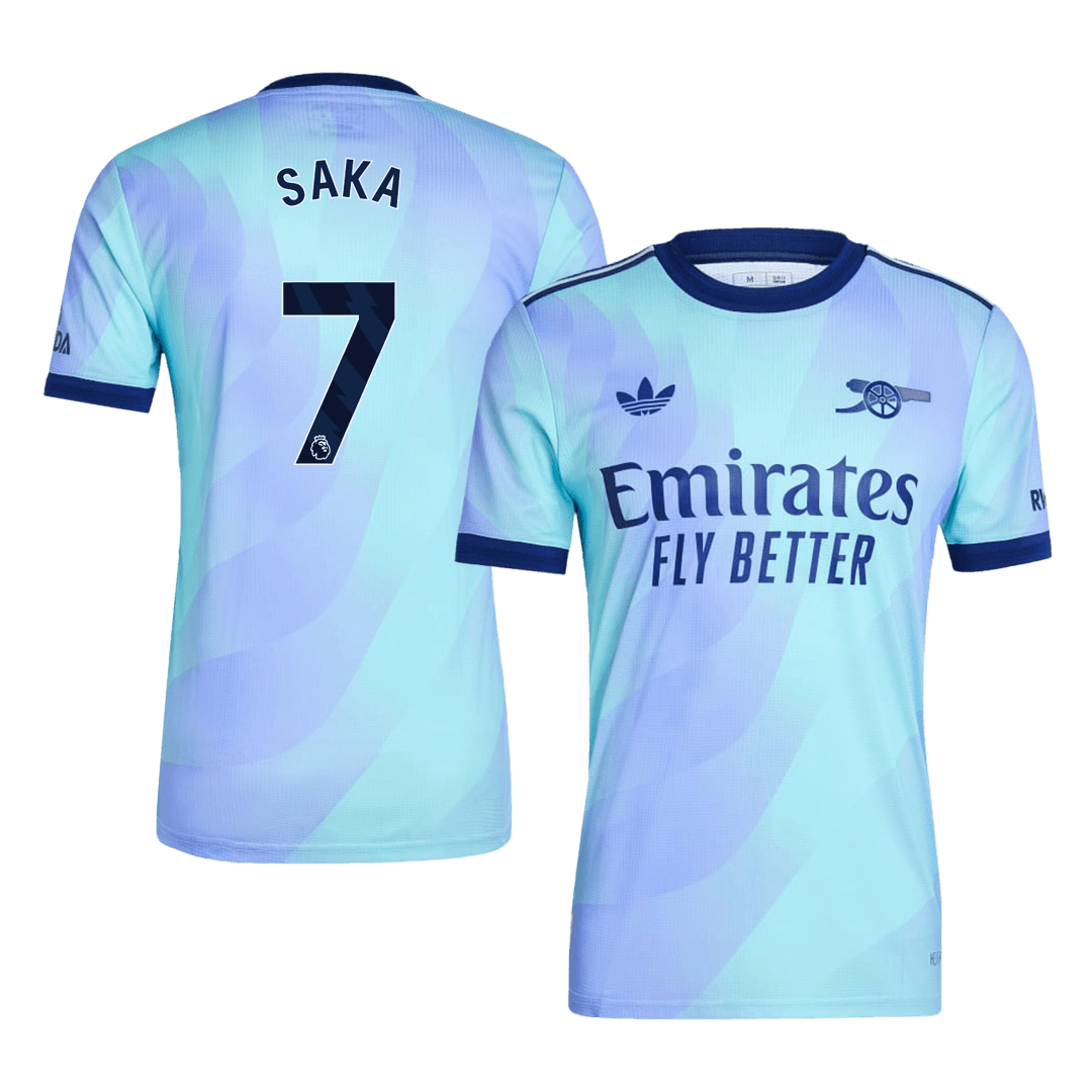 SAKA #7 Player Version Arsenal 2024/25 third away soccer jersey Go Soccer World Shop