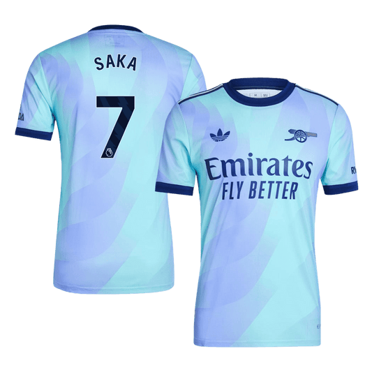 SAKA #7 Player Version Arsenal 2024/25 third away soccer jersey Go Soccer World Shop