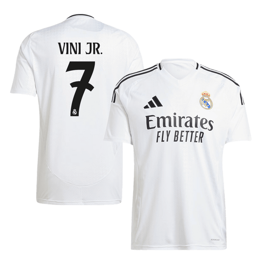 VINI JR. Real Madrid's No. 7 soccer jersey for the 2024/25 season Go Soccer World Shop