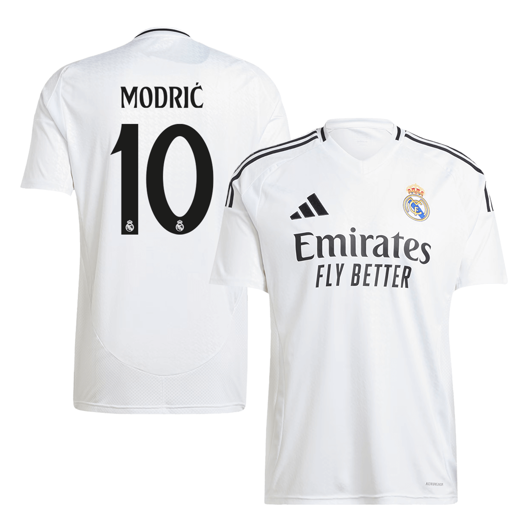 Modrić Real Madrid's No. 10 soccer jersey for the 2024/25 season Go Soccer World Shop