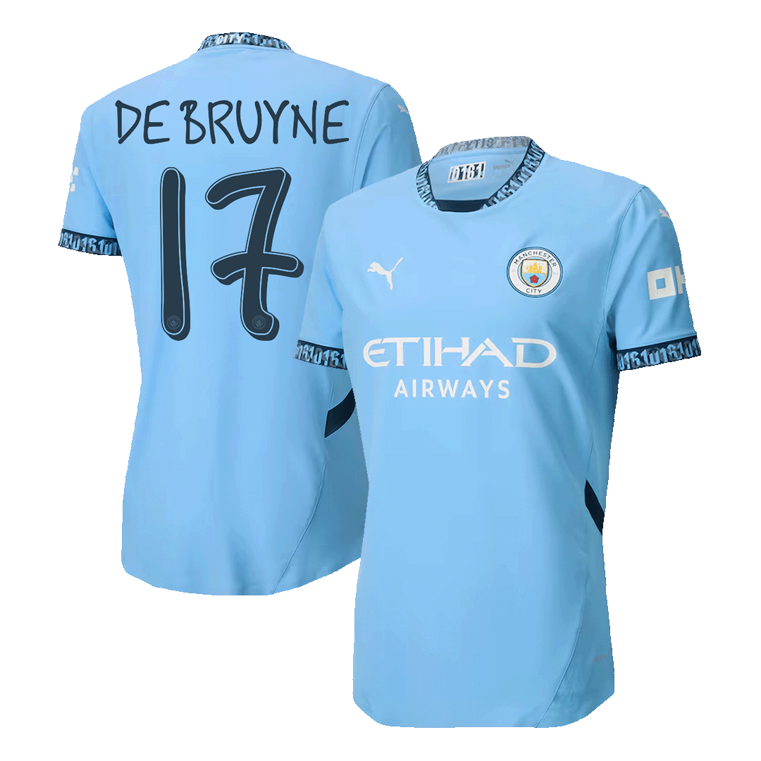 DE BRUYNE #17 Player Edition Manchester City soccer jersey 2024/25 - UCL Go Soccer World Shop