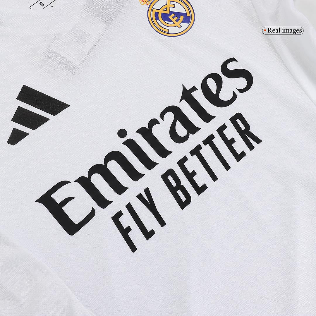 Player version Real Madrid home soccer kit (jersey + shorts) 2024/25 Go Soccer World Shop