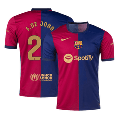 F.DE JONG #21 Barcelona Home 2024/25 soccer jersey Go Soccer World Shop